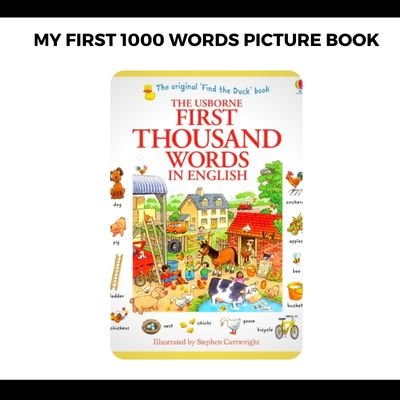 My First 1000 Words Picture Book PDF Free Download