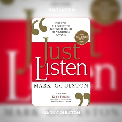 Just Listen Book PDF Download By Mark Goulston
